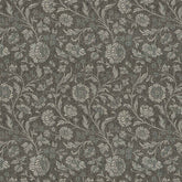 SPAIN BLACK FLORAL CURTAIN FABRIC