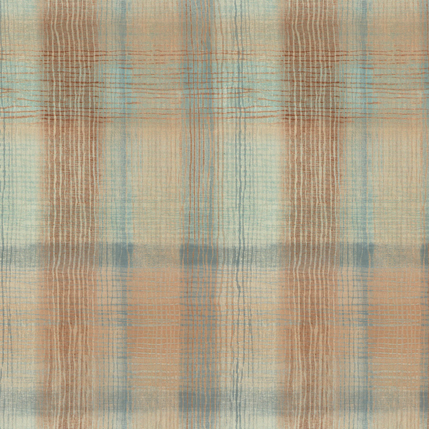 HELVETIA LARK BLUE CHECKED SOFA FABRIC