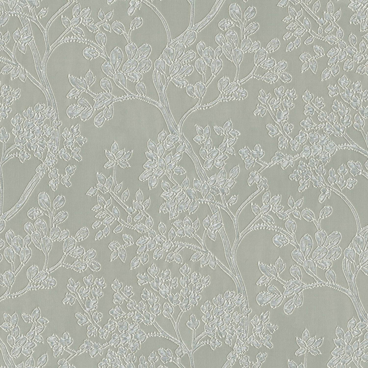 QUEBEC JUNE OFFWHITE LEAFS CURTAIN FABRIC