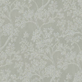 QUEBEC JUNE OFFWHITE LEAFS CURTAIN FABRIC