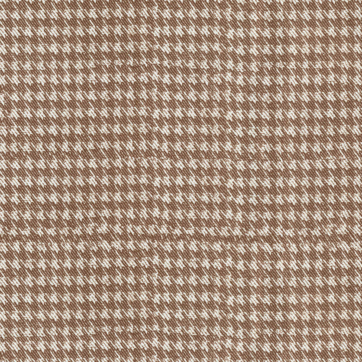 ATHOLL HOUNDSTOOTH BROWN VELVET SOFA FABRIC
