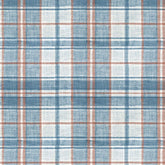 D BLUE VELVET CHECKED SOFA FABRIC