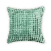 MK AQUA VELVET CHECK CUSHION COVER (40X40CMS)