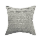 GREY COTTON VELVET MACHINE EMBOIDERY CUSHION COVER (40X40CMS)