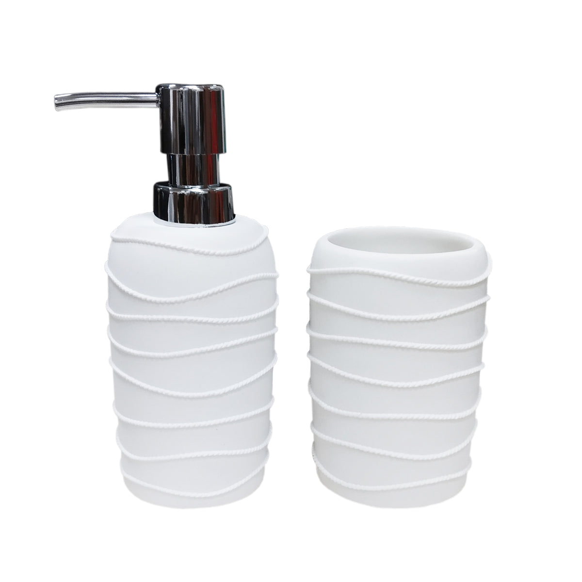 CORDA WHITE BATHROOM SET