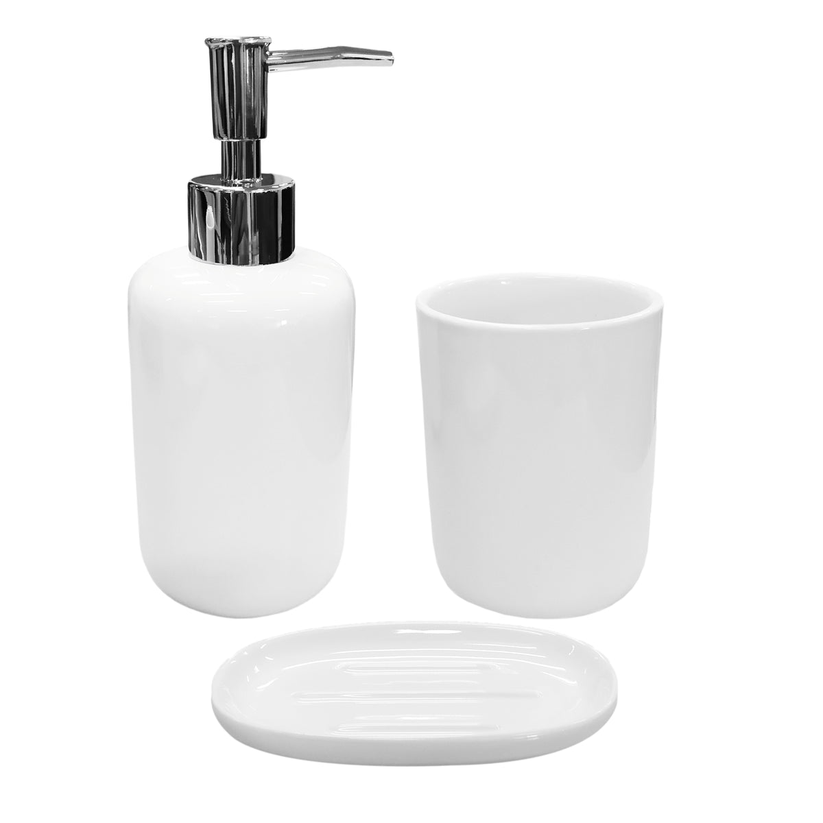 ISABELLA WHITE BATHROOM SET